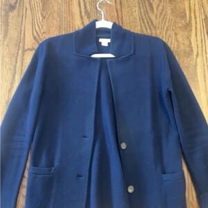 J. Crew Classic Navy sweater jacket